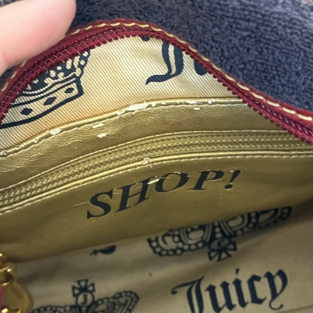RARE Vintage Juicy Couture strawberry bowler bag navy and red - Picture 10 of 16